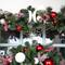 Village Lighting Company; Village Lighting 30" Pre-Lit Nordic Christmas Wreath, Red & Clear LED Lights; Category:Decorated Wreaths; Image:5